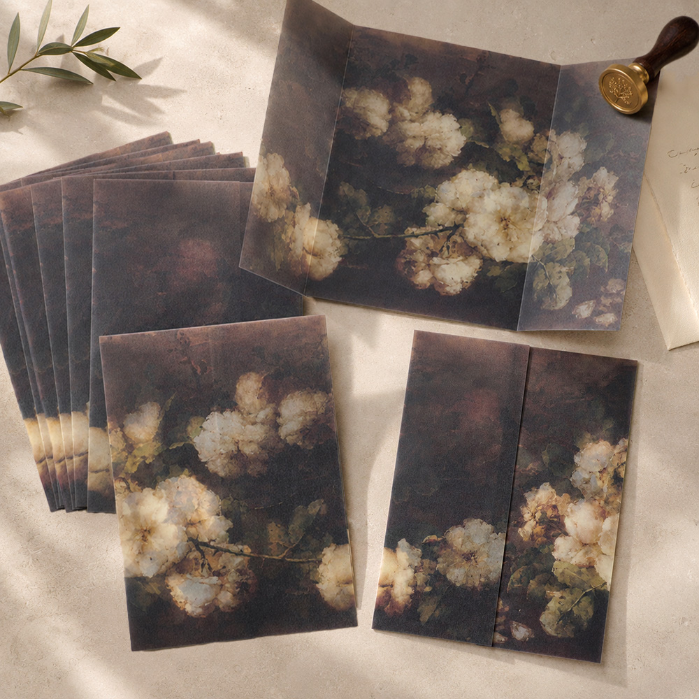 20/50 pcs Sampul Vellum Lipat  - Packaging ulasan dan harga